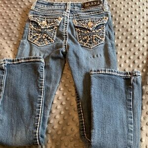 LA idle bling jeans, size 7 girls